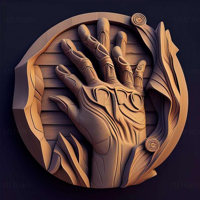 3D model Hand of the Gods game (STL)